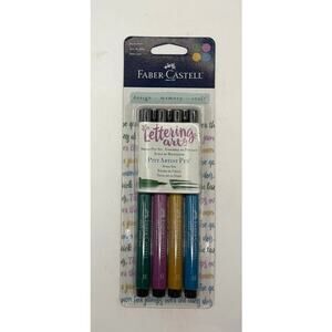 Faber-Castell Design Memory Craft Lettering Art Pitt Artist Pens 4 Pack NIP
